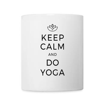 Keep Calm & Do Yoga Meditation Chakra Mindfulness - Mug - white - Front