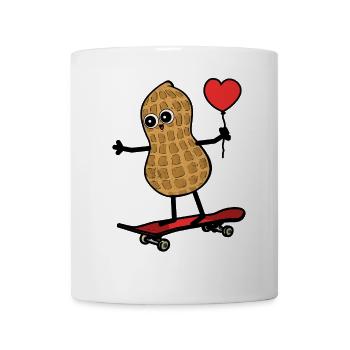 Peanut Skater Fantasy Kids Teens Sports - Mug - white - Front
