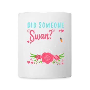 Cygnes Oiseaux d’eau Cygne - Mug blanc - blanc - Devant