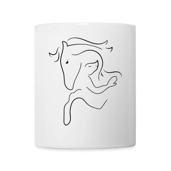 Cheval - Mug blanc - blanc - Devant