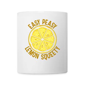 EASY PEASY LEMON SQUEETY citron cadeau d’été - Mug blanc - blanc - Devant