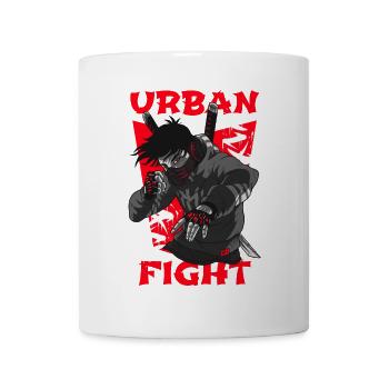 Urban Fight Neon Ninja - Mug - white - Front