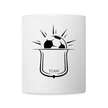 coat of arms emblem football sun team soccer club ball - Mug - white - Front
