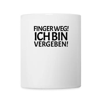 Vergeben Spruch - Tasse - Weiß - Vorne