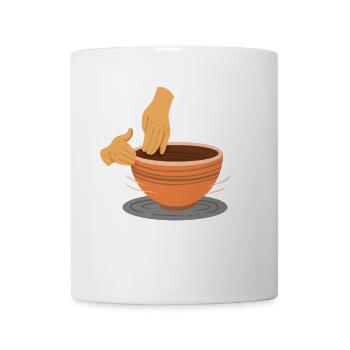 Keramik Töpfern - Tasse - Weiß - Vorne