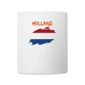 Hollande Pays-Bas Drapeau drapeau - Mug blanc - blanc - Devant