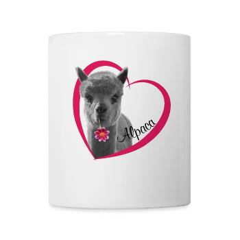 Ich liebe Alpaca. I love Alpaca - Tasse - Weiß - Vorne