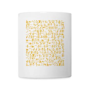 Hieroglyphics Orange - Mug - white - Front