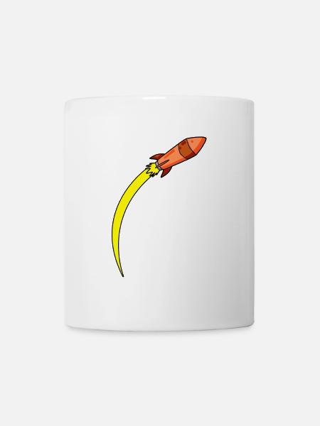 Rakete Raketen - Tasse - Weiß