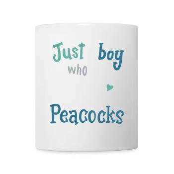 Paons oiseaux paon amoureux de paon - Mug blanc - blanc - Devant