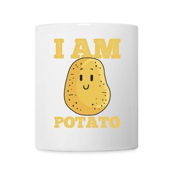 Kartoffel Kawaii - Tasse - Weiß - Vorne