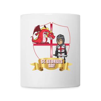 St. Georg Tag Drachenritter - Tasse - Weiß - Vorne
