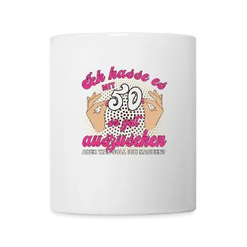 Jahrgang 1976 Vintage 50. Geburtstag Retro Damen - Tasse - Weiß - Vorne