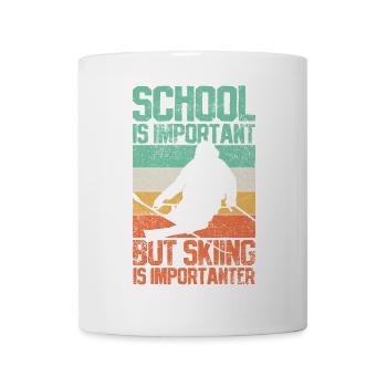 Skifahren Skifahrer Vintage - Tasse - Weiß - Vorne