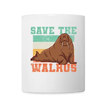 Walrus Conservation Vintage - Mug - white - Front