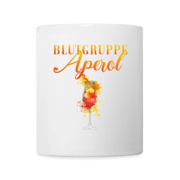 JGA Blutgruppe Aperolspritz Cocktail - Tasse - Weiß - Vorne