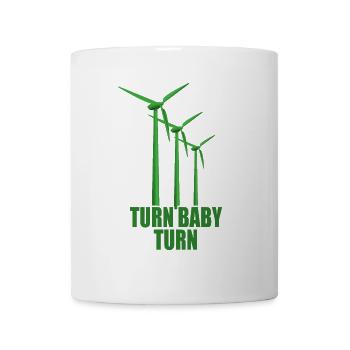Wind wheel Turn Baby Turn Wind Power Electricity Renewable - Mug - white - Front