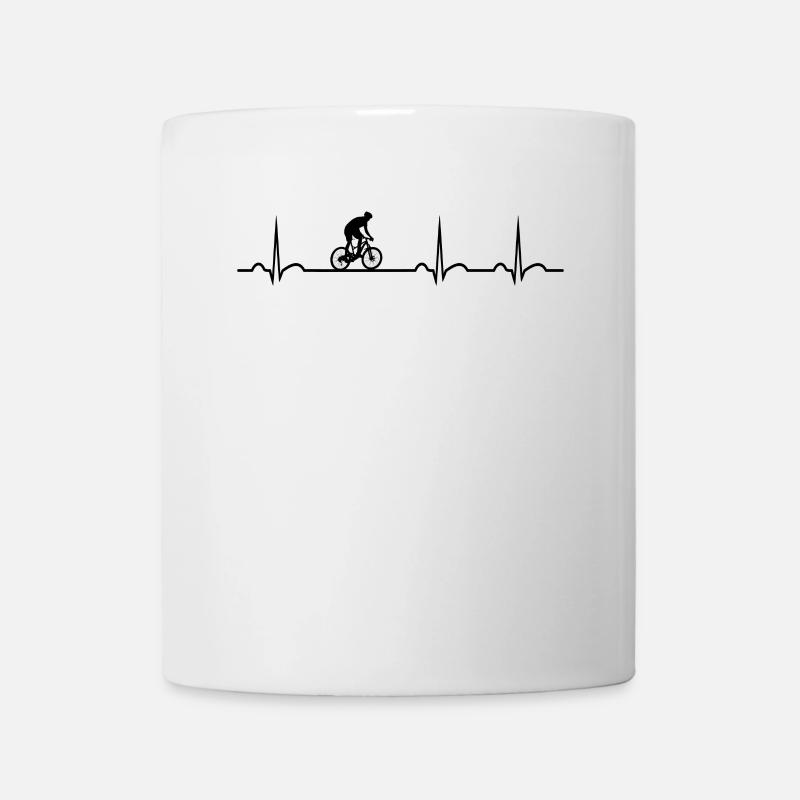 Coeur VTT VTT - Mug blanc - blanc