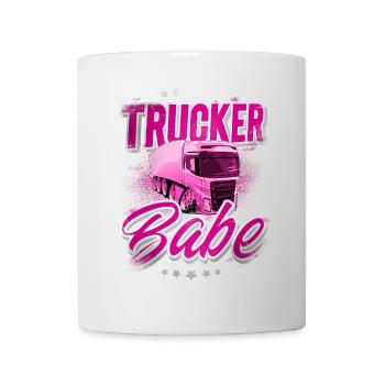 Truck driver Trucker Babe - Mug - white - Front