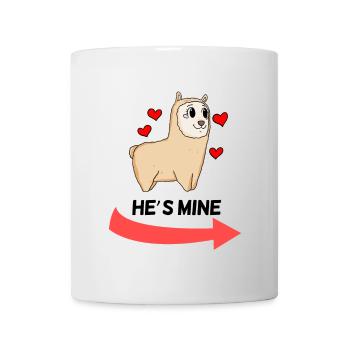 He is Mine - Partnerlook 1 - Mug blanc - blanc - Devant
