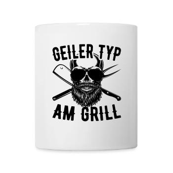 Geiler Typ Am Grill Grillmeister Grillen Vatertag - Tasse - Weiß - Vorne