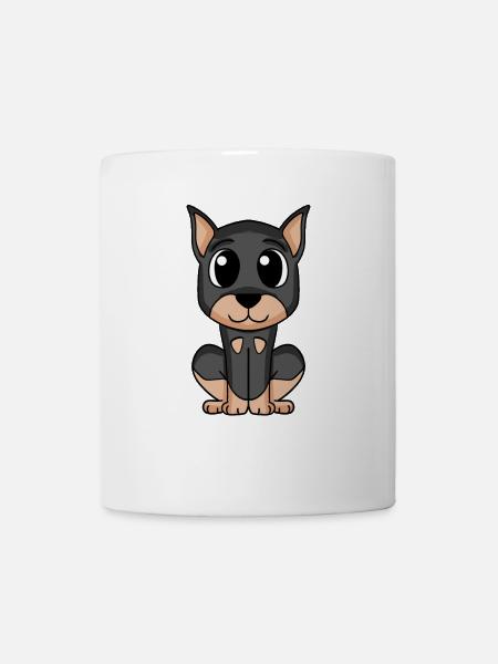 Doberman Pinscher - Tasse - Weiß