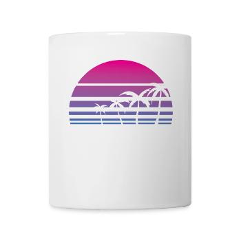 Palm Tree Tropical Summer Retro - Mug - white - Front