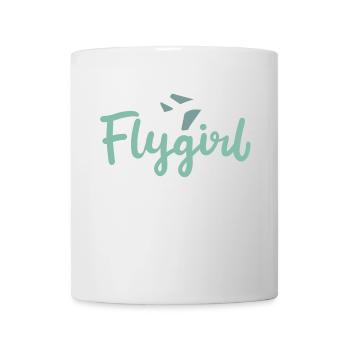 Pilot Girl Flight Attendant Aircraft Aviation - Mug blanc - blanc - Devant