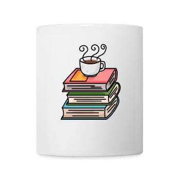 Coffee and books - Mug - white - Front