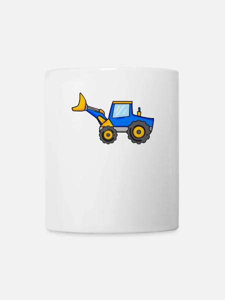 Baustelle Fahrzeuge - Tasse - Weiß