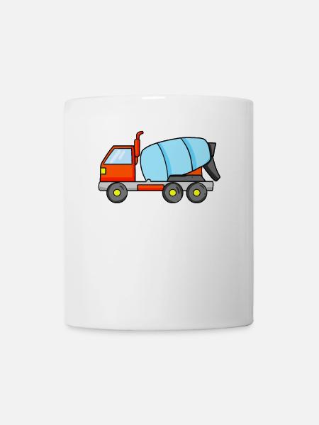 Baufahrzeuge Baustelle Baufahrzeug - Tasse - Weiß