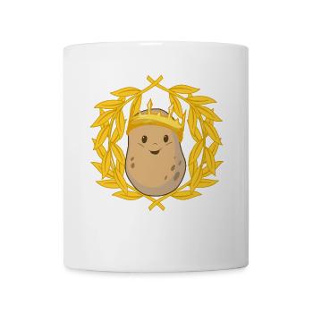 Pommes de terre tubercules roi laurier couronne légumes couronne - Mug blanc - blanc - Devant
