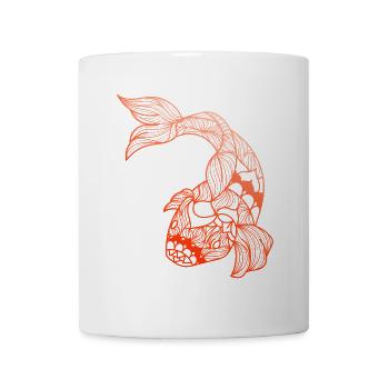 Koi - Tasse - Weiß - Vorne