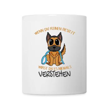 Deutscher Schäferhund - Tasse - Weiß - Vorne