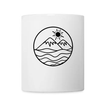 Wanderer Wandern Berg Berge Sonne - Tasse - Weiß - Vorne