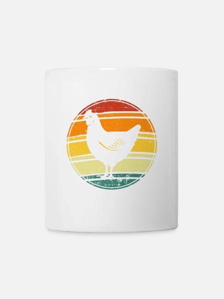 Hahn Huhn Henne - Tasse - Weiß