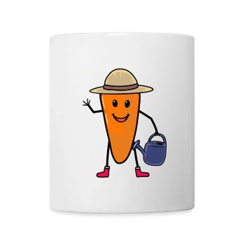 Carottes Jardinier Carotte Jardinage Jardin Arrosoir - Mug blanc - blanc - Devant