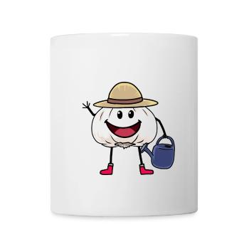 Garlic Gardener Gardening Harvest Garden Vegetables - Mug - white - Front
