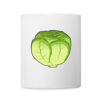 Lettuce Salad Cabbage Cabbage Head Vegetable Kitchen - Mug - white - Front