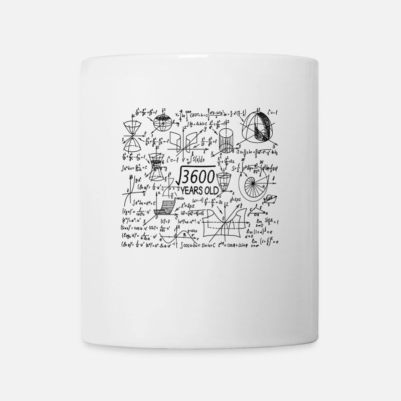 60e anniversaire Maths Mathematicien - Mug blanc - blanc