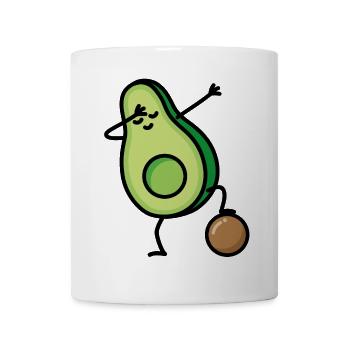 Dab Dabbing Avocado Fußball Fußballspieler Keto - Tasse - Weiß - Vorne