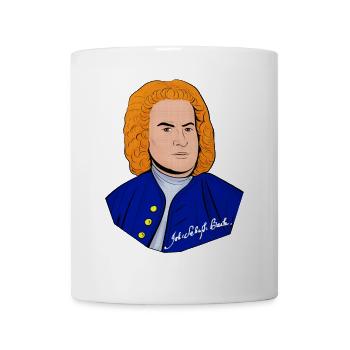 Johann Sebastian Bach in vintage style - Mug - white - Front