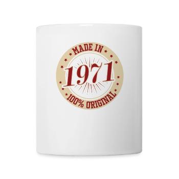 Made in 1971 100% Originale Teile - Tasse - Weiß - Vorne