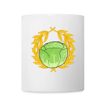 White cabbage cabbage cabbage leafy vegetables vegetables Vegan - Mug - white - Front