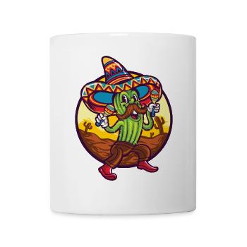 Cactus Mexico Sombrero Rattles Desert - Mug - white - Front