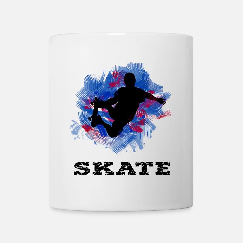 Skateboard - Tasse - Weiß