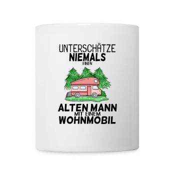 Alter Mann Wohnmobil - Tasse - Weiß - Vorne