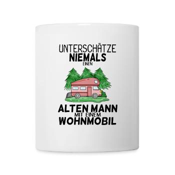 Alter Mann Wohnmobil - Tasse - Weiß - Vorne