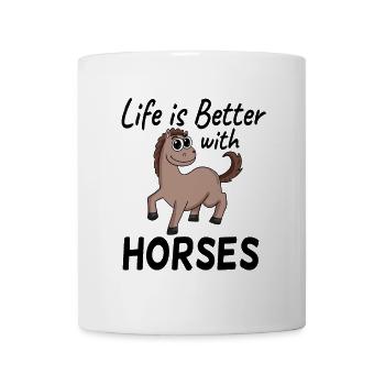 Proverbes de chevaux - Mug blanc - blanc - Devant
