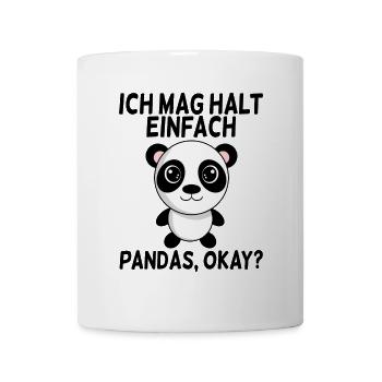 Ich mag Pandas - Tasse - Weiß - Vorne